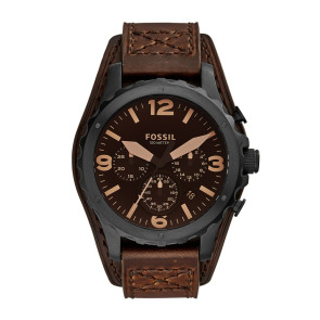 Bracelet de montre Fossil JR1511 Cuir Brun 22mm